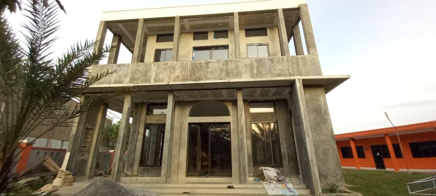 Progres pembangunan masjid